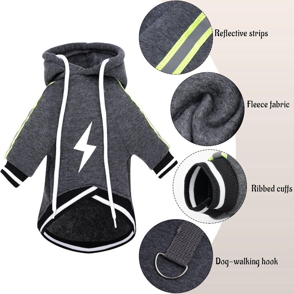 3/$8 Fleece Dog Hoodie